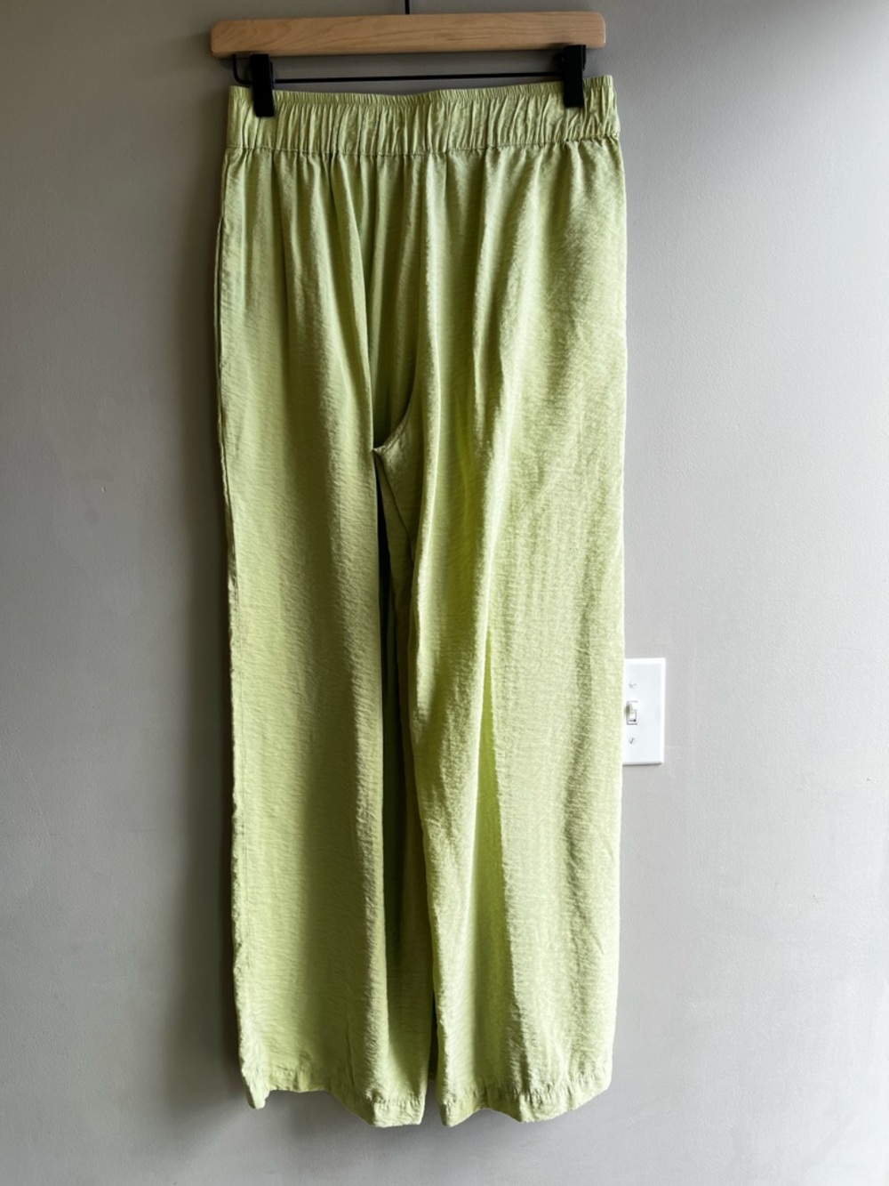 Young Fabulous & Broke Lime Green Wide Leg Pants Medium